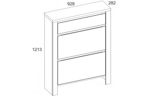 Тумба для обуви Таурус 2D1S