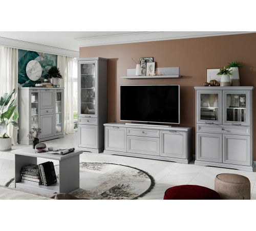 Шкаф с витриной 1V1D1S VALENCIA (Валенсия)