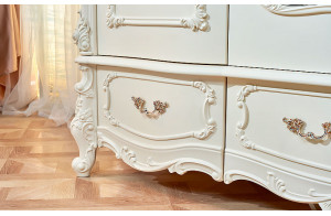 Шкаф 3-х дверный Элиза Люкс (крем)