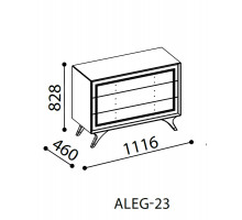 Комод в спальню Алегро ALEG-23