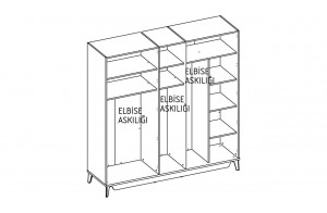 Шкаф 5-ти дверный Алвис (ALVIS) ALVIS-33