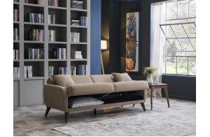 Трехместный Диван-кровать Flexy Флекси (бежевый)