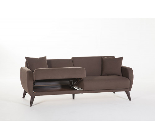 Трехместный Диван-кровать Flexy Флекси (коричневый)
