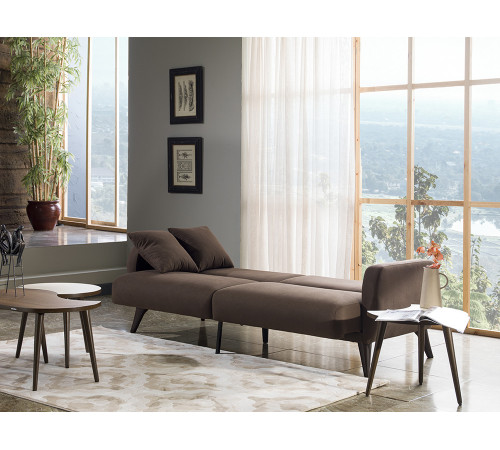 Трехместный Диван-кровать Flexy Флекси (коричневый)