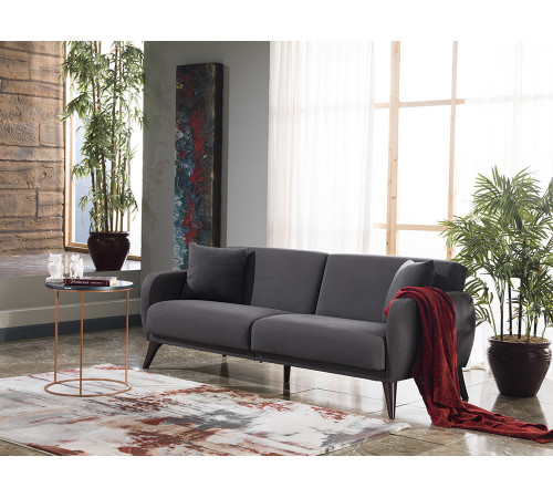 Трехместный Диван-кровать Flexy Флекси (темно-серый)