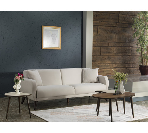 Трехместный Диван-кровать Flexy Флекси (крем)