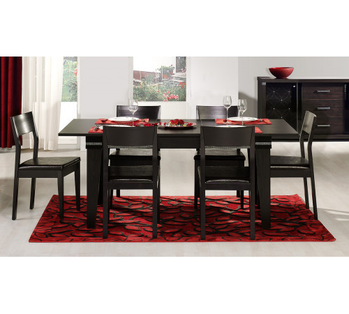 Раскладной обеденный стол для гостиной Мира MIRA-04 венге