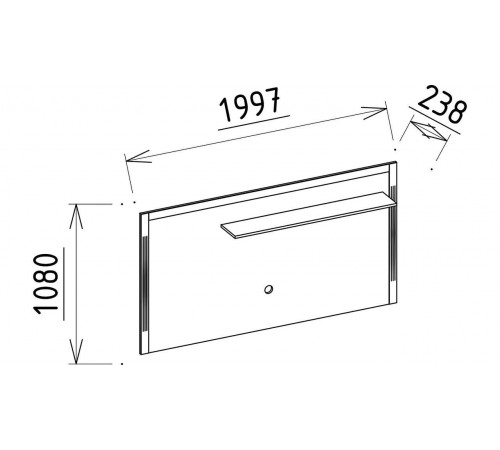 Тумба под ТВ Лоретто (Loretto) LORET-15pp+c