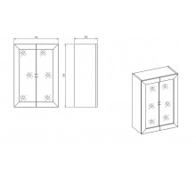 Тумба под ТВ Лоретто (Loretto) LORET-15pp+c