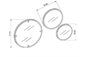 Зеркало для Буфет Палвин PALV-11