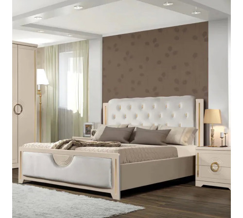 Спальный гарнитур Бодрум (белый,серый,капучино)