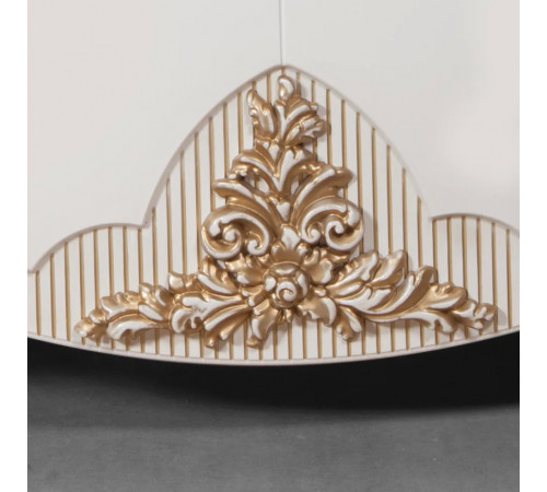 Витрина однодверная в гостиную Стелла (белый золото)