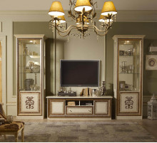 Тумба для ТВ Анита (бежевый глянец)