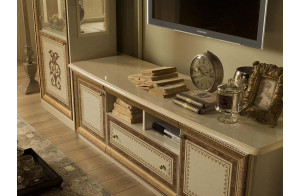 Тумба для ТВ Анита (бежевый глянец)