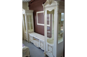 Шкаф-витрина однодверная Рафаэлла (беж)