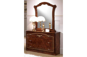 Комод с зеркалом Ирина (орех)