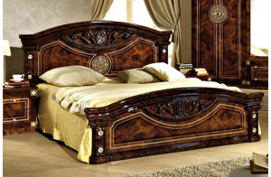 Двуспальная кровать Рома (орех)