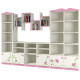 Модульная детская стенка для книг и игрушек с полками и ящиками Розалия