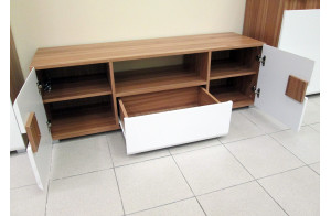 Тумба под телевизор Леонардо МН-026-02 белая