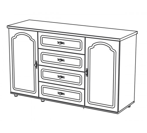 Комод для гостиной Романтика ВК-09-07