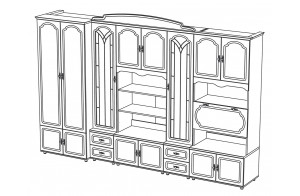 Стенка для гостиной Романтика ВК-09.1 от Мебель-Неман