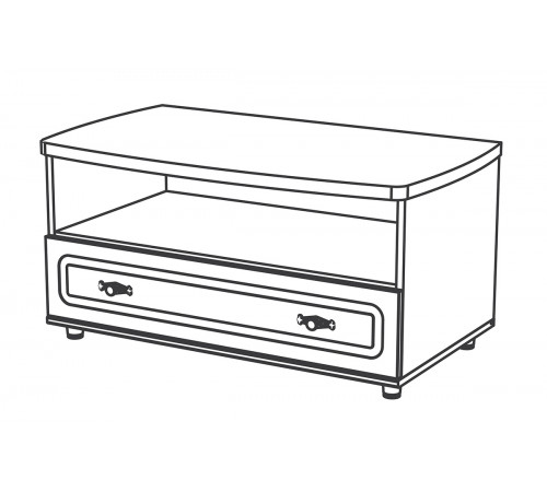 Тумба под телевизор в гостиную Романтика ВК-09-06