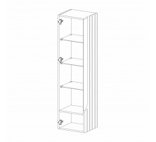 Шкаф-витрина навесной Лоренсо МН-043-02/03