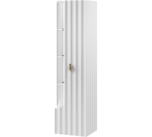 Шкаф-витрина навесной Лоренсо МН-043-02/03 белый