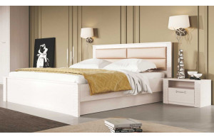Двуспальная кровать Элана, цвет Бодега белая