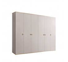 Шестистворчатый шкаф для одежды  Rimini РМШ2/6 (слоновая кость)