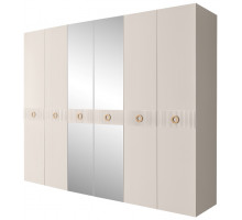 Шестистворчатый шкаф для одежды с зеркалом Богемия Филлини (Bogemia-Fillini) БМШ1/6 (Fi)