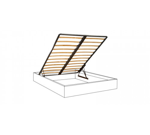 Двуспальная кровать с подъемным механизмом BOGEMIA (жемчуг)