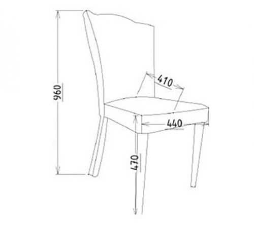 Стул (комплект из 2 шт.) Мистраль (Mistral), с прямой спинкой