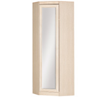 Угловой шкаф с зеркалом для прихожей Инна 621 светлый