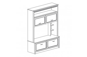 Стенка в гостиную Лючия 188 светлая